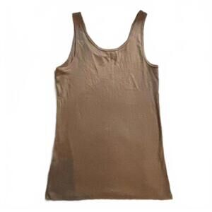 Time and Tru brown ribbed tank top